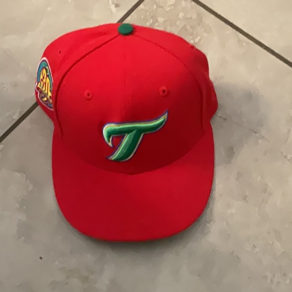 NEW ERA TORONTO BLUE JAYS TRIX CEREAL FITTED HAT SZ 7 3/8 - Picture 2 of 8